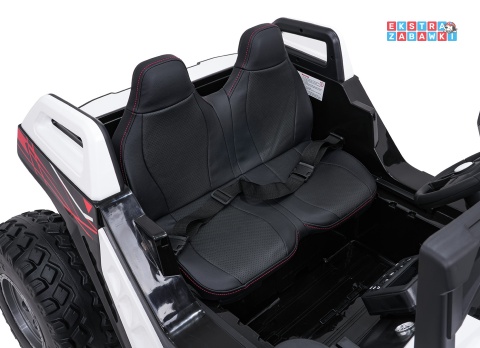 Buggy RTR Monster Speed 4x4 na akumulator - biały, 2x300W 2x45W 24V/14Ah, do 16 km/h, pilot, EVA, LED, pokrowiec [SX2928]