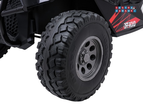 Buggy RTR Monster Speed 4x4 na akumulator - biały, 2x300W 2x45W 24V/14Ah, do 16 km/h, pilot, EVA, LED, pokrowiec [SX2928]