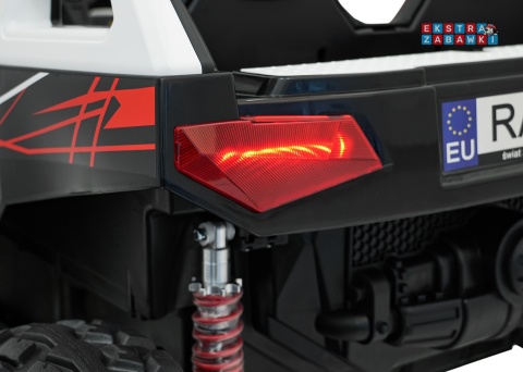 Buggy RTR Monster Speed 4x4 na akumulator - biały, 2x300W 2x45W 24V/14Ah, do 16 km/h, pilot, EVA, LED, pokrowiec [SX2928]