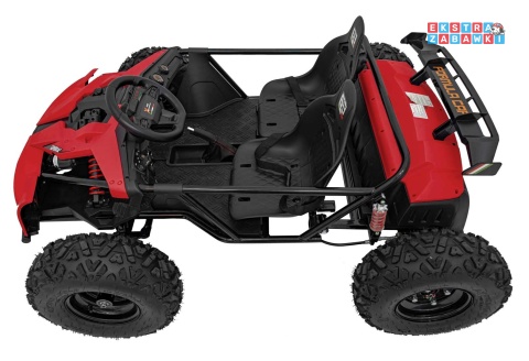 Ogromny gokart GENERAL 63 dwuosobowy na akumulator - czerwony, 1x800W 48V/20Ah, silnik bezszczotkowy, pokrowiec [SX2358]