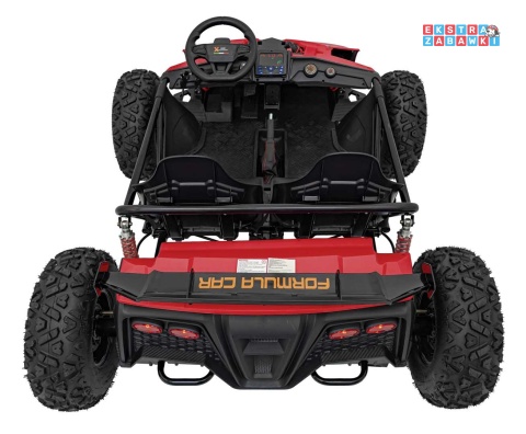Ogromny gokart GENERAL 63 dwuosobowy na akumulator - czerwony, 1x800W 48V/20Ah, silnik bezszczotkowy, pokrowiec [SX2358]