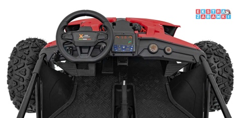 Ogromny gokart GENERAL 63 dwuosobowy na akumulator - czerwony, 1x800W 48V/20Ah, silnik bezszczotkowy, pokrowiec [SX2358]