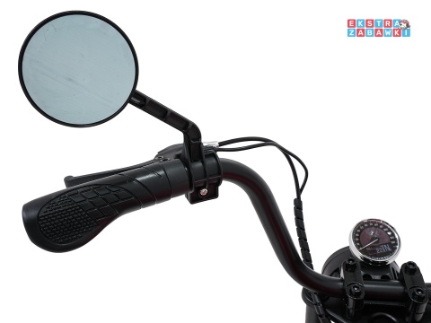 Motor BMW R18 na akumulator - czerwony, 200W 24V/7Ah, silnik bezszczotkowy, koła pompowane, kółka boczne, ekoksóra, BT [SX8628]