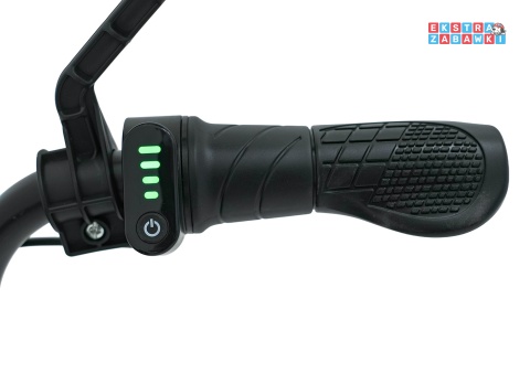 Motor BMW R18 na akumulator - zielony, 200W 24V/7Ah, silnik bezszczotkowy, koła pompowane, kółka boczne, ekoksóra, BT [SX8628]