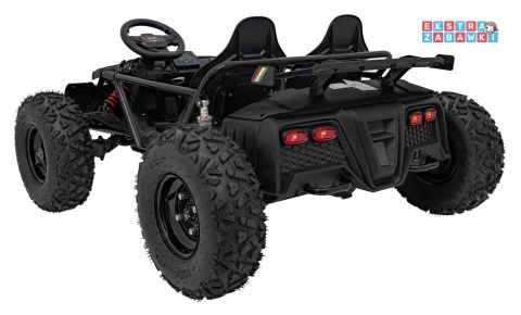 Ogromny gokart GENERAL 63 dwuosobowy na akumulator - czarny, 1x800W 48V/20Ah, silnik bezszczotkowy, pokrowiec [SX2358]