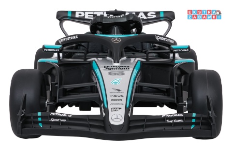 Bolid AMG PETRONAS F1 na akumulator - czarny, 2x35W 12V/9Ah, pilot, EVA, LED, pasy, ekoskóra, BT [QLS-8621]
