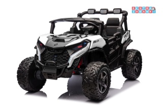 Buggy Observer na akumulator - biały, 4x200W 24V/7Ah, EVA, LED, ekoskóra, pilot, Bluetooth [BBH-037]