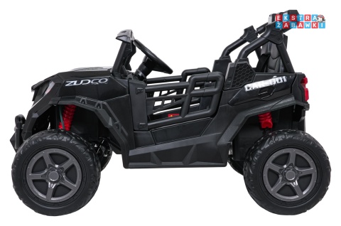 Buggy Observer na akumulator - czarny, 4x200W 24V/7Ah, EVA, LED, ekoskóra, pilot, Bluetooth [BBH-037]