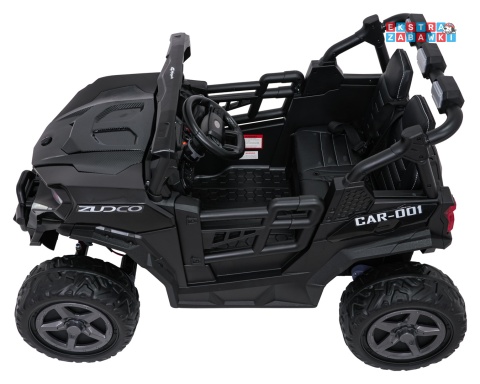 Buggy Observer na akumulator - czarny, 4x200W 24V/7Ah, EVA, LED, ekoskóra, pilot, Bluetooth [BBH-037]