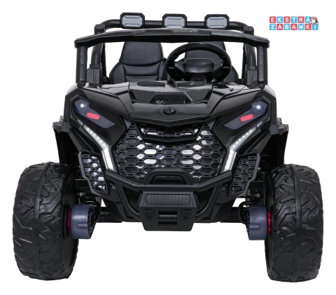 Buggy Observer na akumulator - czarny, 4x200W 24V/7Ah, EVA, LED, ekoskóra, pilot, Bluetooth [BBH-037]