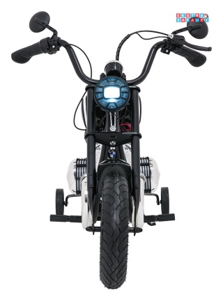 Motor BMW R18 na akumulator - czarny, 200W 24V/7Ah, silnik bezszczotkowy, koła pompowane, kółka boczne, ekoksóra, BT [SX8628]