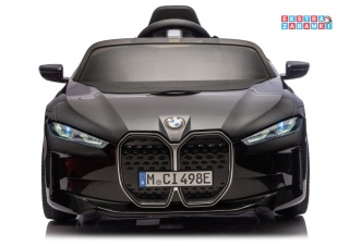 BMW i4 JE1009 na akumulator - czarny, 4x45W 12V/7Ah, pilot, EVA, ekoskóra, pas, LED, BT [29011]