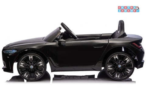 BMW i4 JE1009 na akumulator - czarny, 4x45W 12V/7Ah, pilot, EVA, ekoskóra, pas, LED, BT [29011]