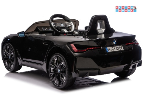 BMW i4 JE1009 na akumulator - czarny, 4x45W 12V/7Ah, pilot, EVA, ekoskóra, pas, LED, BT [29011]