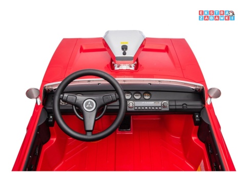 Dodge Charger R/T DLS-K12 na akumulator - czerwony, 2x200W 24V/7Ah, pilot, EVA, ekoskóra, pas, LED, BT [29152]