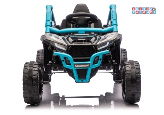Kawasaki JS330 buggy na akumulator - niebieski, 2x100W, EVA, ekoskóra, LED, Bluetooth, pilot [28761]