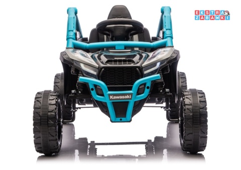 Kawasaki JS330 buggy na akumulator - niebieski, 2x100W, EVA, ekoskóra, LED, Bluetooth, pilot [28761]