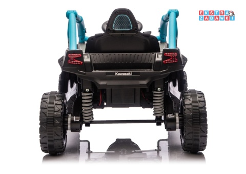 Kawasaki JS330 buggy na akumulator - niebieski, 2x100W, EVA, ekoskóra, LED, Bluetooth, pilot [28761]