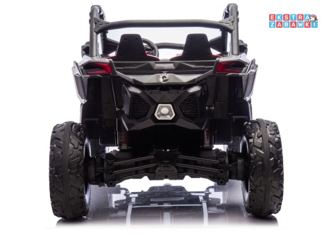 Buggy Maverick CAN-AM Turbo DK-CA001 - czerwony lakierowany, 4x200W 24V/14Ah, pilot, pompowane koła, panel muzyczny [31721]