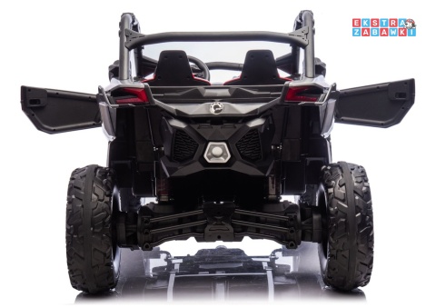 Buggy Maverick CAN-AM Turbo DK-CA001 - czerwony lakierowany, 4x200W 24V/14Ah, pilot, pompowane koła, panel muzyczny [31721]