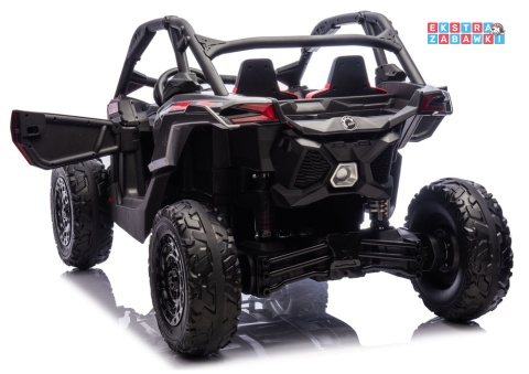 Buggy Maverick CAN-AM Turbo DK-CA001 - czerwony lakierowany, 4x200W 24V/14Ah, pilot, pompowane koła, panel muzyczny [31721]