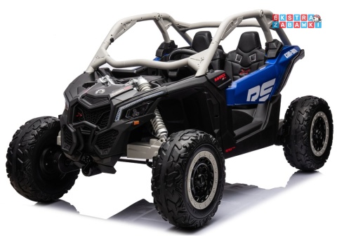 Buggy Maverick CAN-AM Turbo DK-CA001 - niebieski lakierowany, 4x200W 24V/14Ah, pilot, pompowane koła, panel muzyczny [31720]