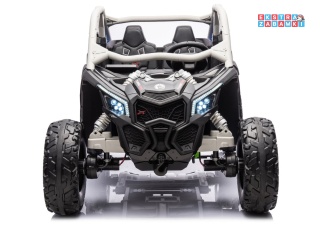 Buggy Maverick CAN-AM Turbo DK-CA001 - niebieski lakierowany, 4x200W 24V/14Ah, pilot, pompowane koła, panel muzyczny [31720]