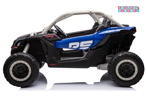 Buggy Maverick CAN-AM Turbo DK-CA001 - niebieski lakierowany, 4x200W 24V/14Ah, pilot, pompowane koła, panel muzyczny [31720]