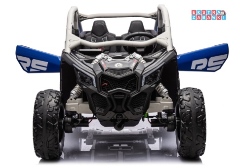 Buggy Maverick CAN-AM Turbo DK-CA001 - niebieski lakierowany, 4x200W 24V/14Ah, pilot, pompowane koła, panel muzyczny [31720]