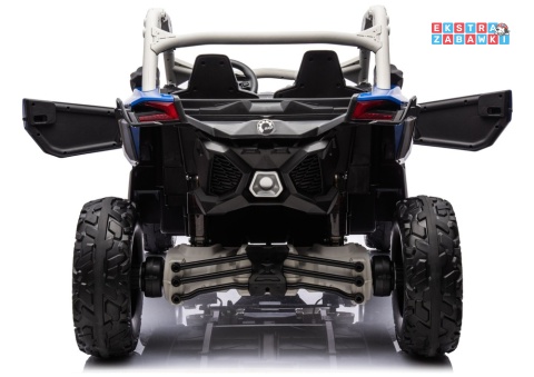 Buggy Maverick CAN-AM Turbo DK-CA001 - niebieski lakierowany, 4x200W 24V/14Ah, pilot, pompowane koła, panel muzyczny [31720]