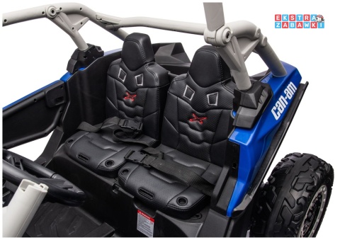 Buggy Maverick CAN-AM Turbo DK-CA001 - niebieski lakierowany, 4x200W 24V/14Ah, pilot, pompowane koła, panel muzyczny [31720]