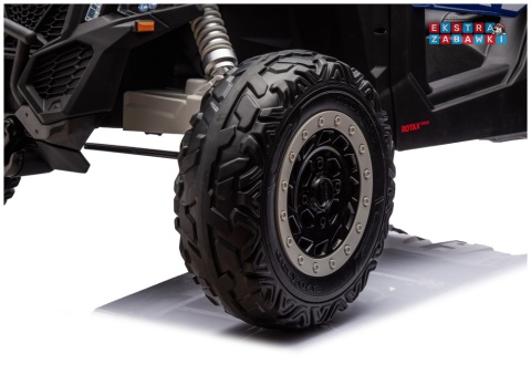 Buggy Maverick CAN-AM Turbo DK-CA001 - niebieski lakierowany, 4x200W 24V/14Ah, pilot, pompowane koła, panel muzyczny [31720]