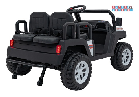 Champion buggy na akumulator dwuosobowy - biały, 2x200W 24V/9Ah, pilot, ekoskóra, EVA [XMX-650C]
