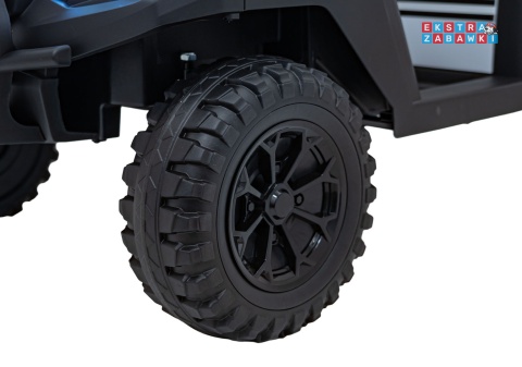Champion buggy na akumulator dwuosobowy - czarny, 2x200W 24V/9Ah, pilot, ekoskóra, EVA [XMX-650C]