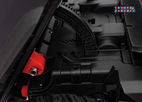 HC-307 Pojazd Farmer Truck UTV Racing na akumulator 4x4 - czerwony, 4x75W 24V/7Ah, ekoskóra, EVA, USB, Pasy, LED [HC-307]