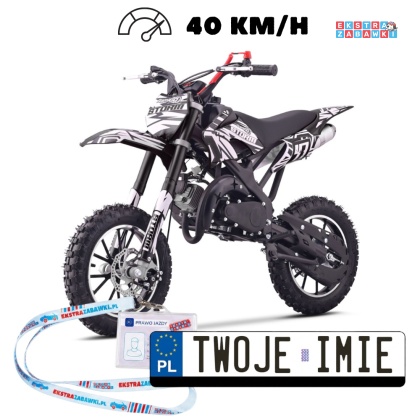 [outlet] Motocykl spalinowy STORM 49CC - czarny jednocylindrowy dwusuwowy [DB701SE]