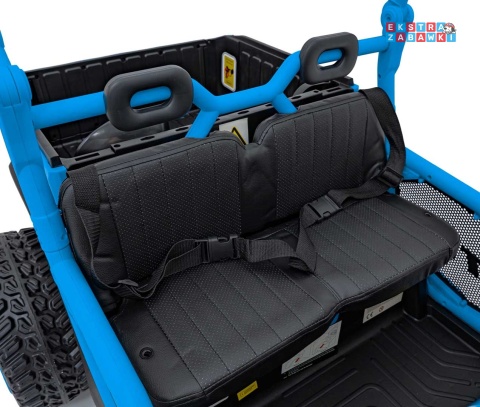 HC-307 Pojazd Farmer Truck UTV Racing na akumulator 4x4 - niebieski, 4x75W 24V/7Ah, ekoskóra, EVA, USB, Pasy, LED [HC-307]