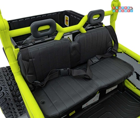 HC-307 Pojazd Farmer Truck UTV Racing na akumulator 4x4 - zielony, 4x75W 24V/7Ah, ekoskóra, EVA, USB, Pasy, LED [HC-307]