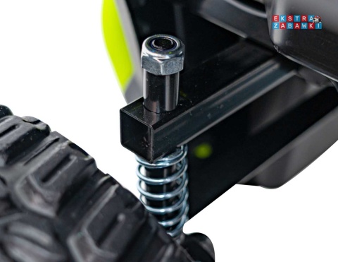 HC-307 Pojazd Farmer Truck UTV Racing na akumulator 4x4 - zielony, 4x75W 24V/7Ah, ekoskóra, EVA, USB, Pasy, LED [HC-307]