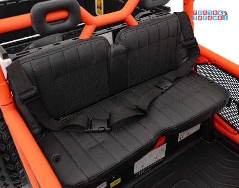 HC-307 Pojazd Farmer Truck UTV Racing na akumulator 4x4 - biały, 4x75W 24V/7Ah, ekoskóra, EVA, USB, Pasy, LED [HC-307]