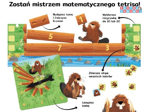 Kapitan Nauka - Licz dobrze, bobrze! matematyczna gra edukacyjna [GR0673]