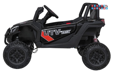 Madman UTV-MX buggy na akumulator 4x4 - czarny, 4x35W 12V/10Ah, pilot, EVA, LED, ekoskóra [XMX-631]
