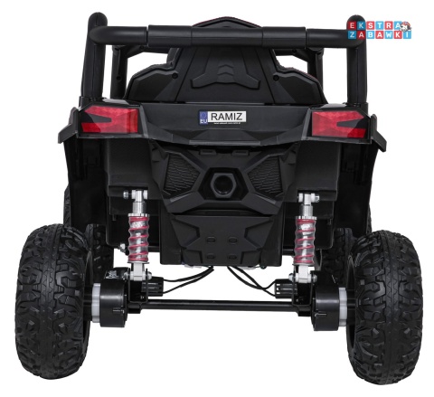 Madman UTV-MX buggy na akumulator 4x4 - czarny, 4x35W 12V/10Ah, pilot, EVA, LED, ekoskóra [XMX-631]