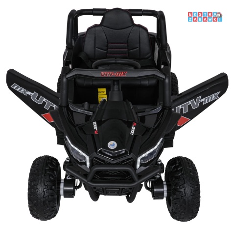 Madman UTV-MX buggy na akumulator 4x4 - czarny, 4x35W 12V/10Ah, pilot, EVA, LED, ekoskóra [XMX-631]