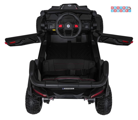 Madman UTV-MX buggy na akumulator 4x4 - czarny, 4x35W 12V/10Ah, pilot, EVA, LED, ekoskóra [XMX-631]
