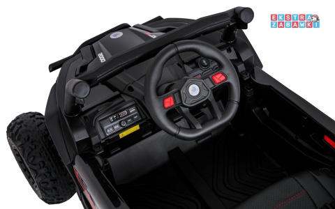 Madman UTV-MX buggy na akumulator 4x4 - czarny, 4x35W 12V/10Ah, pilot, EVA, LED, ekoskóra [XMX-631]