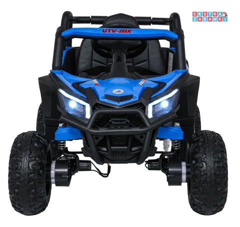 Madman UTV-MX buggy na akumulator 4x4 - niebieski, 4x35W 12V/10Ah, pilot, EVA, LED, ekoskóra [XMX-631]