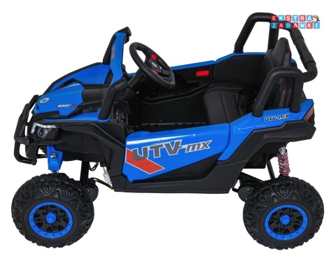 Madman UTV-MX buggy na akumulator 4x4 - niebieski, 4x35W 12V/10Ah, pilot, EVA, LED, ekoskóra [XMX-631]