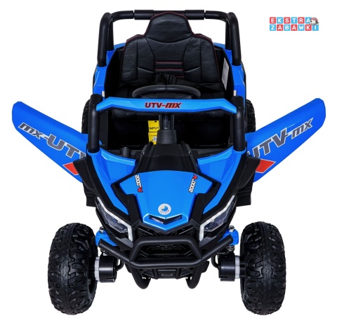 Madman UTV-MX buggy na akumulator 4x4 - niebieski, 4x35W 12V/10Ah, pilot, EVA, LED, ekoskóra [XMX-631]