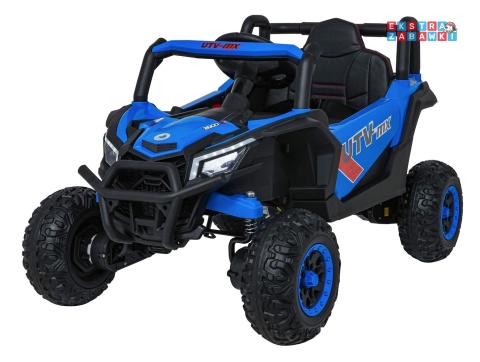 Madman UTV-MX buggy na akumulator 4x4 - niebieski, 4x35W 12V/10Ah, pilot, EVA, LED, ekoskóra [XMX-631]